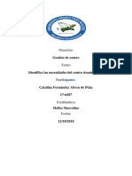 Identificar Las Necesidades Básicas en El Centro Donde Laboras