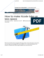 How To Make Xcode Take Up Less Space - Hacking With Swift