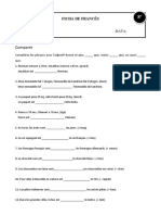 Ficha Fran 8 Adjectifs