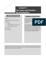 Lesson 4 Indirect Tax Laws and Practice - An Introduction