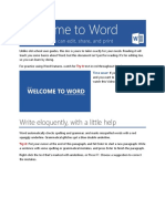 Welcome To Word