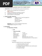 Demonstration Lesson Plan in English Grade Iv: En4G - Iiia-13