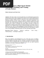 Turbomachinery High Speed Modal Balancing: Modeling and Testing of Scale Rotors