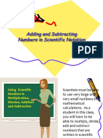 Add Subtract Scientific Notation