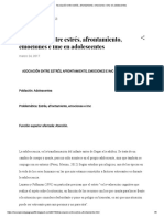 Asociación Entre Estrés, Afrontamiento, Emociones e Imc en Adolescentes