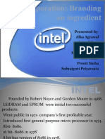 Intel Corporation: Branding An Ingredient