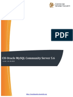 CIS Oracle MySQL Community Server 5.6 Benchmark v1.0.0