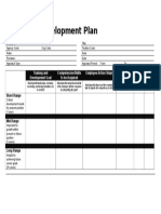 Employee Development Plan Template