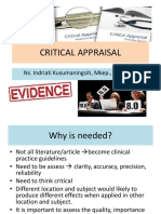 Critical Appraisal: Ns. Indriati Kusumaningsih, Mkep., Spkepkom