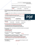 Pre Post Test Earth Science Consolidated