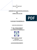 Removal of Methylene Blue Using Moss Grass and Algae