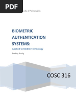 Biometric Authentication Systems - Brosig - Applied To Mobile Technology