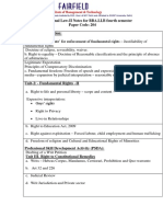 Constitutional Law-II Notes For BBA - LLB