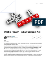 What Is Fraud? - Indian Contract Act