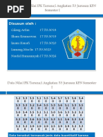 Data Statistik Nilai IPK Taruna