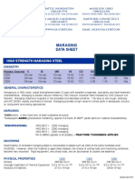 Data Sheet Maraging