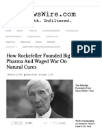 How Rockefeller Founded Big Pharma and Waged War On Natural Cures