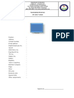 Teachers Profile SY 2017-2018