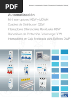 WEG Interruptores MDW DWP RDW Siw SPW - Catalogo Espanol