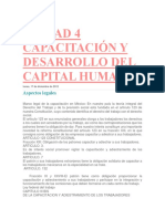 Unidad 4 Capacitación y Desarrollo Del Capital Humano