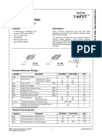 Datasheet FDP7N50