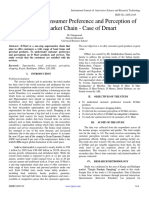 Study On The Consumer Preference and Perception of Supermarket Chain - Case of Dmart