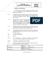 Surya Constructions Section: 6.0 Resource Management Quality System Manual