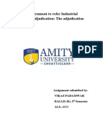 Power of Government To Refer Industrial Disputes For Adjudication: The Adjudication Machinery