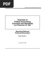 Fasab Fasab: Overview of Federal Accounting Concepts and Standards