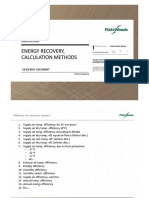 Energy Recovery, Calculation Methods