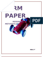 Term Paper: Research Methodology