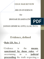 Lecture On Evidence - Judge Gener Gito6665130400105417251 PDF