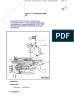 VW Passat B4 - Pressurized Line and Cooling Line - Vehicles With VR6 Engine