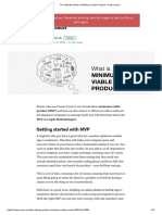 The Ultimate Guide To Minimum Viable Product