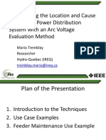 Determining The Location and Cause of Faults in Power Distribution System With An Arc Voltage Evaluation Method