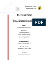 Práctica 1 - Decodificador BDC A 7 Segmentos