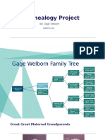 Gage Welborn - Genealogy Project