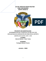 Determinación de La Pena en Los Delitos Con Circunstancias Agravantes en Robo en El Distrito Judicial de Juliaca, 2015 - 2016