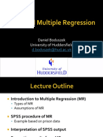 Multiple Regression - D. Boduszek - HUD PDF