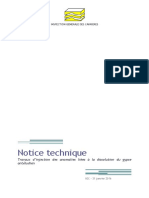 Notice Technique Travaux D'injection Des Anomalies Liées À La Dissolution Du Gypse Antéludien