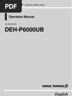 DEH-P6000UB: Operation Manual