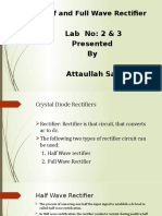 Half and Full Wave Rectifire