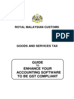 Guide Enhance Your Accounting Software To Be GST Compliant: Royal Malaysian Customs