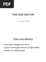 Time and Motion: Dr. Hasan Sajid