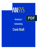 Crank Shaft: Workshop 7 Submodeling