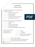 F70180842 Il Est Ou C Est Exercices Et Corrig PDF