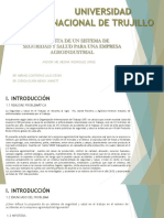 Diapositivas de La Propuesta de Un Sistema de Seguridad y Salud para Una Empresa Agroindustrial