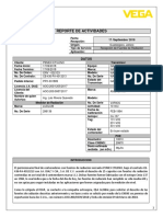 Reporte Llegada de Fuentes