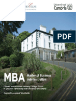 Mba Cumbria Details