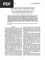 Reactor Design For Hazardous Waste Treatment Using A White Rot Fungus